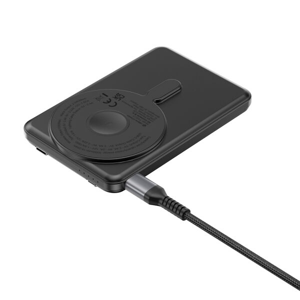 Urban Vitamin Redwood 5-in-1 5.000mAh 20W PD magn. powerbank, zwart Urban Vitamin Redwood 5-in-1 5.000mAh 20W PD magn. powerbank, zwart