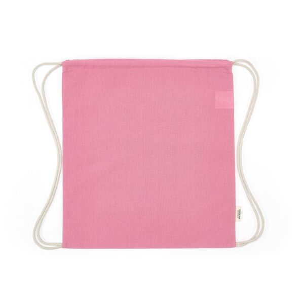 Gerecycled katoenen eco gymtas Lhotse | 140 g/m² | 41×37 cm | Koord rugzak | Roze Gerecycled katoenen eco gymtas Lhotse | 140 g/m² | 41×37 cm | Koord rugzak | Roze