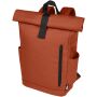 Byron 15,6" rugzak van GRS RPET met opgerolde bovenkant 18 L - Brick