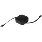 Gloas 5 in 1 gerecyclede, intrekbare datasynchronisatiekabel en snellaadkabel 100 W met smartphonetoolkit - Zwart