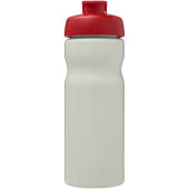 H2O Active® Eco POP Base 650 ml sportfles met kanteldeksel - Ivoorwit/Rood