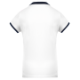 Dames-sportpolo White / Sporty Navy XL