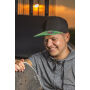 Bronx Glitter Flat Peak Snapback Cap Black / Gold One Size