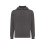 IQONIQ Rila lichtgewicht gerecycled katoen hoodie, antraciet (XXS)