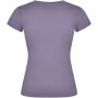 Victoria damesshirt met V-hals en korte mouwen - Zacht lila - S
