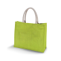 Jute Strandtas Lime One Size