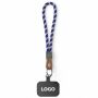 Sleutelhanger & telefoonhouder met koord met leren uiteinde Sleutelhanger & telefoonhouder met koord met leren uiteinde