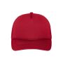 5 Panel Retro Mesh Cap red/red one size