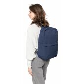 Gerecyclede polycotton (330 gsm) rugzak Seraphina blauw