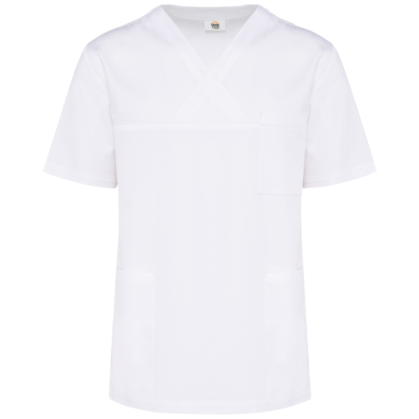 Katoenen unisex tuniek met korte mouwen Katoenen unisex tuniek met korte mouwen