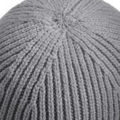 Engineered Knit Ribbed Beanie - White - One Size