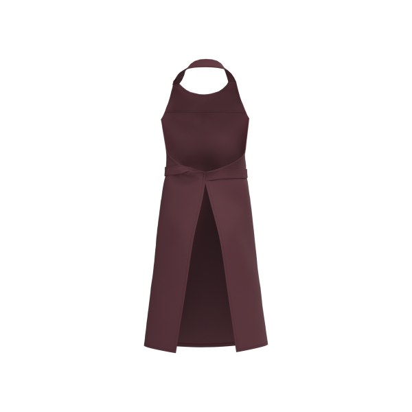 Schort met zak van biologisch katoen Dark Cherry One Size Schort met zak van biologisch katoen Dark Cherry One Size