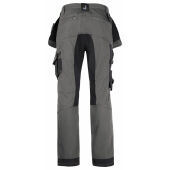 *2164 Stretch trousers hp do.grijs/zwa D120