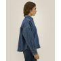 Stella Ember - De dames denim overshirt - Mid Wash (S) Stella Ember - De dames denim overshirt - Mid Wash (S)