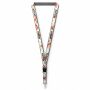 Afneembare polyester keycord met gesublimeerde satijnen overlay