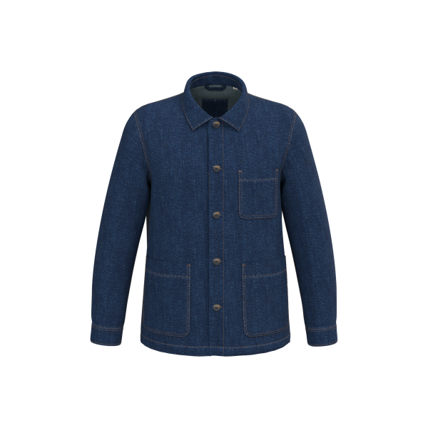 Ecologische uniseks jeansjas met afhangende schouders Ecologische uniseks jeansjas met afhangende schouders