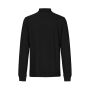 Poloshirt met lange mouw | stretch - Zwart, S