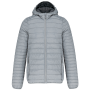 Men's lightweight hooded padded jacket Marl Silver 4XL