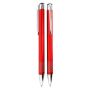 Aluminium balpen Amiens Rood - Blauwe inkt