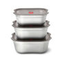 Black+Blum Mealprep Box Set 3 stuks Klein, Middel, Groot, grijs