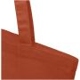 Madras 140 g/m2 GRS recycled cotton tote bag 7L - Brick