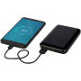 Gleam 5000 mAh ultra slanke oplichtende powerbank - Zwart