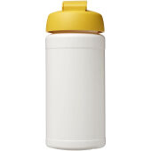 Baseline® Plus 500 ml sportfles met flipcapdeksel - Wit/Geel