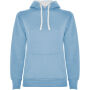 Urban hoodie voor dames - Hemelsblauw/Wit - roly-2XL Urban hoodie voor dames - Hemelsblauw/Wit - roly-2XL