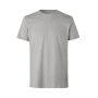 T-shirt | biologisch katoen - Lichtgrijs gemêleerd, S