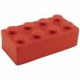 Antistress bouwsteen, kleur rood