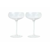 Byon Opacity set van 2 champagneglazen met stijlvol glas patroon 300ml Byon Opacity set van 2 champagneglazen met stijlvol glas patroon 300ml