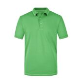Men's Elastic Polo lime-green/white S