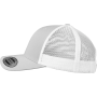 Tweekleurige Retro Truckerpet Silver / White One Size