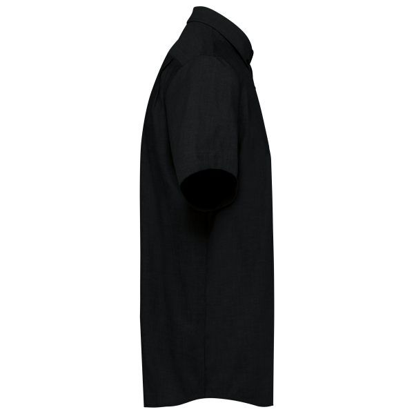 Herren Oxford Kurzarmhemd Black XXL Herren Oxford Kurzarmhemd Black XXL