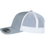 Tweekleurige Retro Truckerpet Heather / White One Size