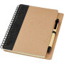 Priestly gerecycled notitieboek met pen - Naturel/Zwart Priestly gerecycled notitieboek met pen - Naturel/Zwart