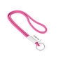 Polyester 2-kleurige koord-lanyard met full color label