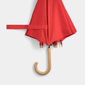 Automatische paraplu LIPSI met fiberglas baleinen rood