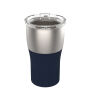 Drinkbeker RETUMBLER-MEZZO - zilver, navy