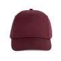 First - 5 panels cap Burgundy One Size