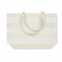 HEAVEN STRIPE - Katoenen strandtas 220 gr/m² - Wit