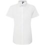 Ladies Supreme Short Sleeve Oxford Shirt, White, XXS, Premier