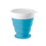 ASTRADA. Opvouwbare reisbeker van silicone en PP 250 mL