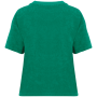 Ecologisch badstof dames T-shirt Malachite Green XL