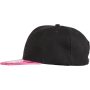 Bronx glitter snapbackpet met platte klep Black / Pink One Size