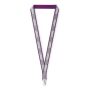 Polyester keycord met reflecterende overlay Polyester keycord met reflecterende overlay