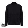 IQONIQ Talung gerecycled polyester fleece jas met rits, zwart (XL)