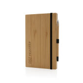 Bamboe notitieboek en infinity potlood set, bruin