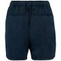 Ecologische verwassen damesshort van lyocell washed navy blue XS