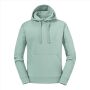 Russell Men Authentic Hooded Sweat, Eucalyptus Green, XS